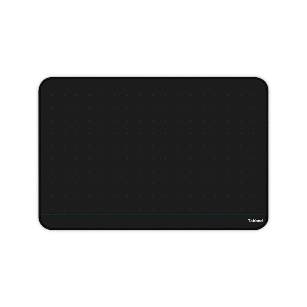Tabbed Desk Mat — Dark Mode